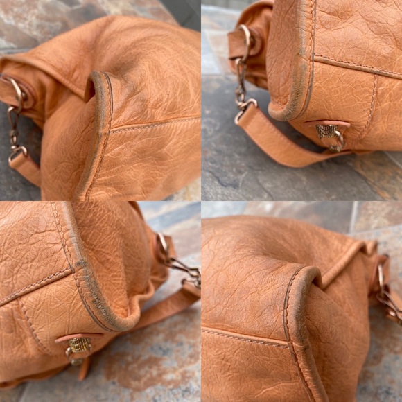 SOLD Balenciaga Rose Blush Leather Motorcycle Bag - Picture 13 of 16